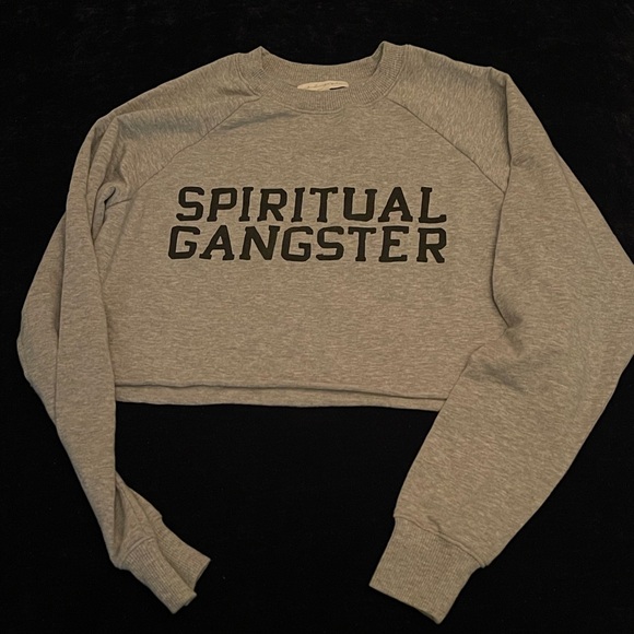 Spiritual gangster crop sweatshirt, small - Picture 1 of 1